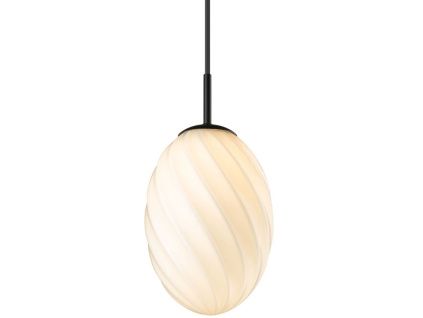 Skleněné závěsné světlo Twist 15 cm