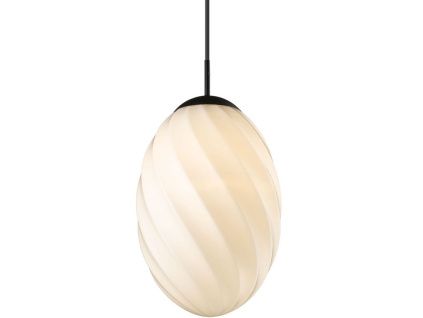 Skleněné závěsné světlo Twist 25 cm