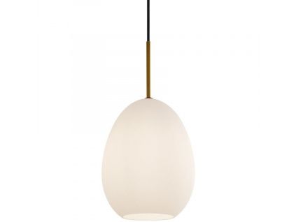 Opálově bílé závěsné světlo Halo Design Bodø 20 cm