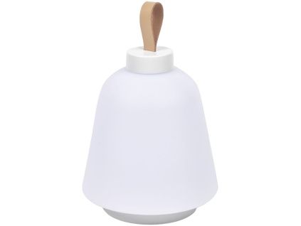 Bílá plastová stolní LED lampa Kave Home Udiya
