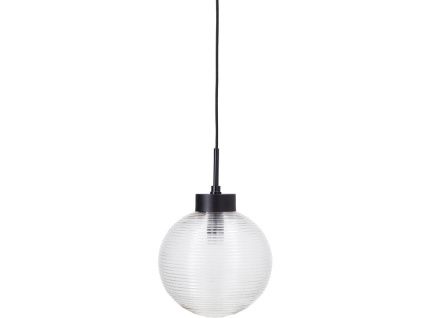 Čiré skleněné závěsné světlo Gaia 25 cm