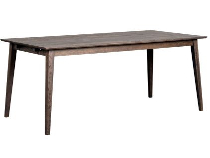 Tmavě hnědý dubový jídelní stůl ROWICO FILIPPA 180 x 90 cm