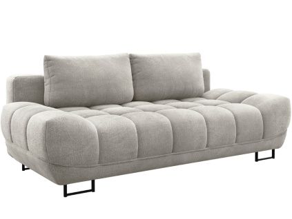 Světle šedá čalouněná trojmístná rozkládací pohovka Windsor & Co Cirrus 215 cm