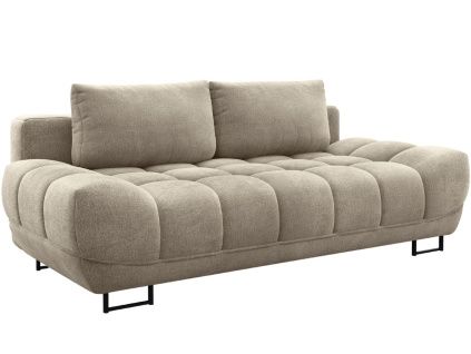 Béžová čalouněná trojmístná rozkládací pohovka Windsor & Co Cirrus 215 cm