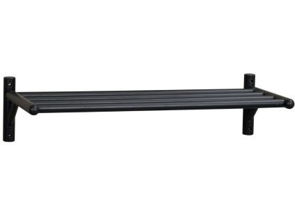 Černá dubová nástěnná police ROWICO MILFORD 80 cm