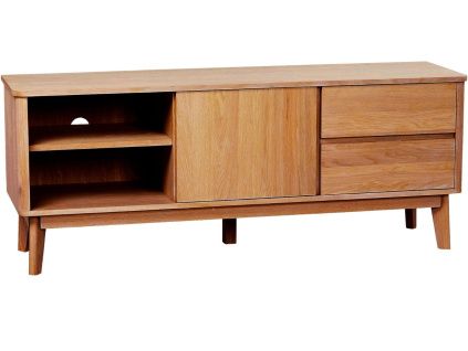 Dubový TV stolek ROWICO YUMI 152 x 42 cm