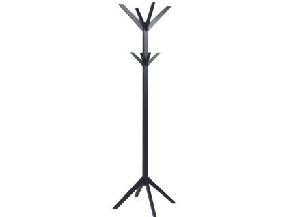 Černý dubový stojací věšák ROWICO CONFETTI 178 cm