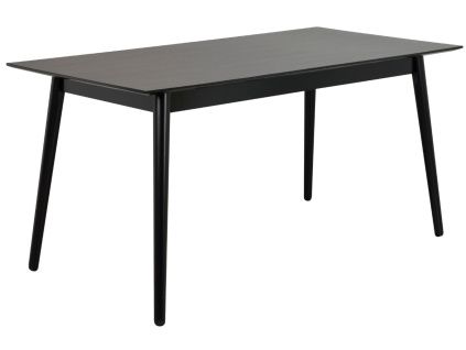 Černý jasanový jídelní stůl ROWICO LOTTA 140 x 90 cm