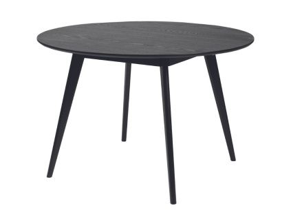Černý jasanový jídelní stůl ROWICO YUMI 115 cm