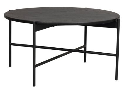 Černý dubový konferenční stolek ROWICO SKYE 89 cm
