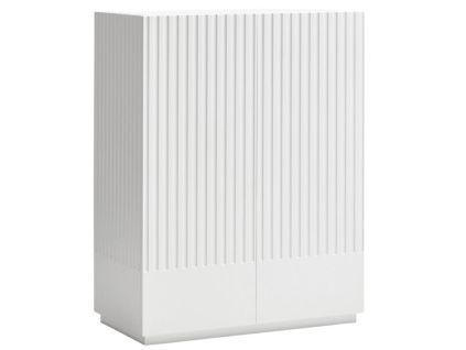 Bílá lakovaná komoda Teulat Doric 91 x 48 cm