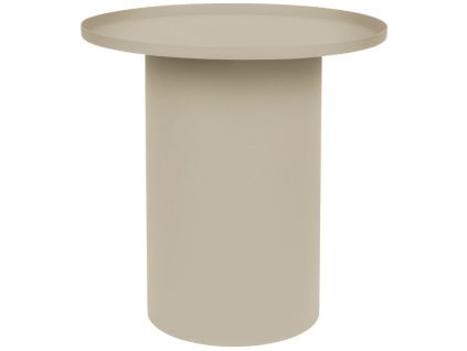 Krémově bílý matný kovový odkládací stolek WLL SVERRE 45,5 cm