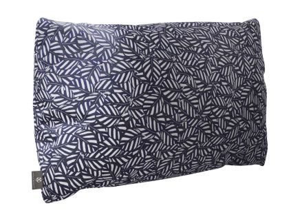 Modro bílý sametový polštář CXL Navy 50 x 28 cm s motivem