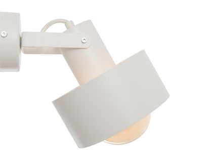 Bílé kovové nástěnné světlo Mayen 23 cm