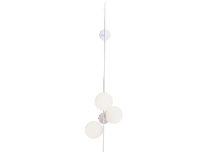 Bílé skleněné nástěnné světlo Bubbly 150 cm