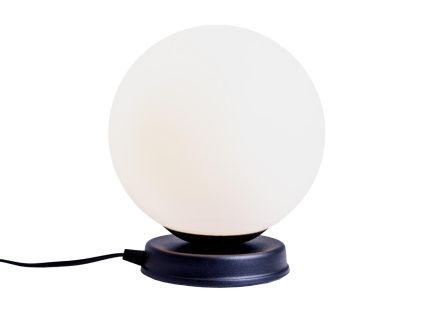 Bílá skleněná stolní lampa Manama M