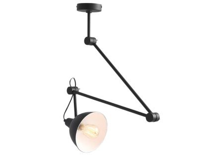 Černé kovové závěsné světlo Cobain Suspension 18 cm