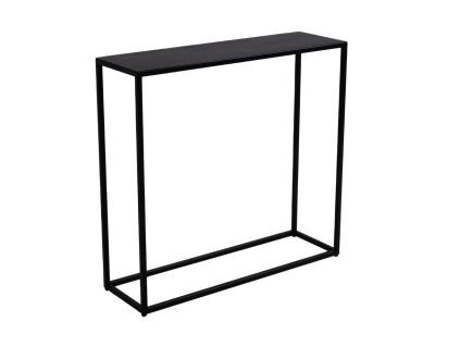 Černý kovový toaletní stolek Julia 100 x 30 cm