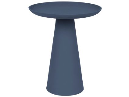 Tmavě modrý kovový odkládací stolek WLL RINGAR 34,5 cm