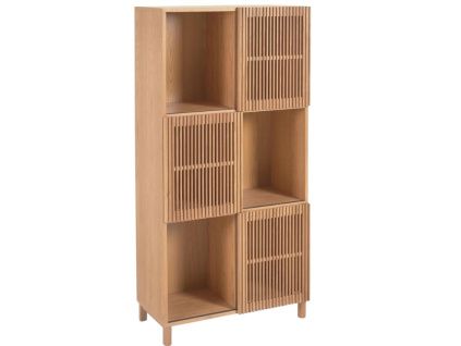 Dubová knihovna Kave Home Beyla 170 x 84,5 cm