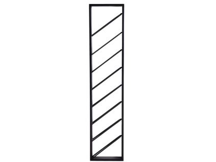 Černý kovový stojan na víno Puerto 160 cm