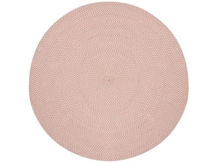 Červený látkový koberec Kave Home Rodhe ⌀ 150 cm