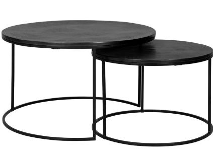 Kovový set konferenčních stolků Bolder 60/80 cm