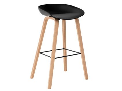 Černá plastová barová židle Somcasa Ronie 76 cm
