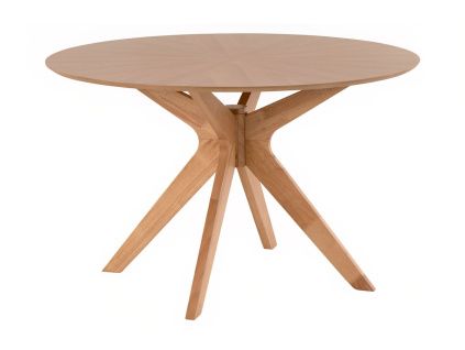 Dubový kulatý jídelní stůl Somcasa Carmel 120 cm