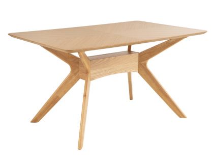 Dubový jídelní stůl Somcasa Helga 140 x 90 cm