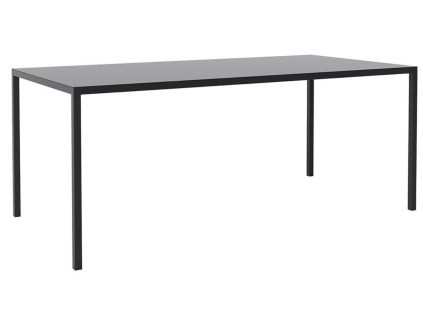 Černý kovový jídelní stůl Simplico 200 x 90 cm
