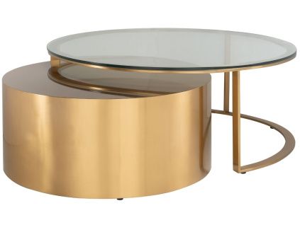 Set konferenčních stolků Orlan 80/105 cm