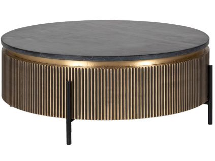 Mramorový konferenční stolek Ironville 90 cm