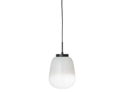 Bílé skleněné závěsné světlo Bloomingville Ece 25 cm