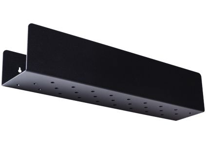 Černá kovová nástěnná police Londien 50 cm