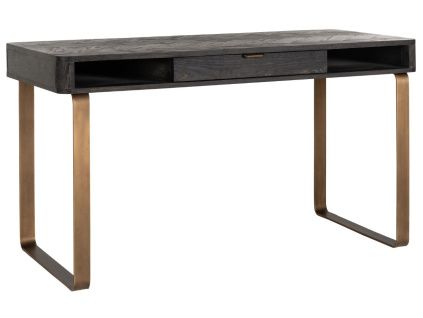 Dubový pracovní stůl Blackbone 140 x 60 cm