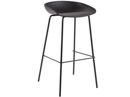 Černá plastová barová židle Somcasa Alene 83 cm
