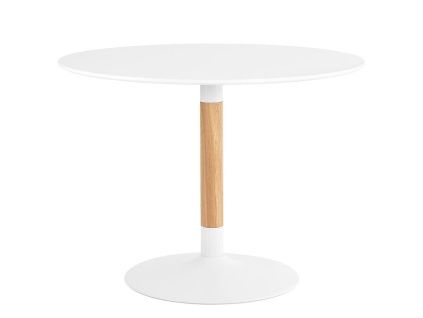 Bílý lakovaný jídelní stůl Somcasa Mira 120  cm