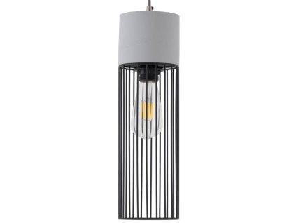 Černé kovové závěsné světlo Somcasa Birila 12 cm