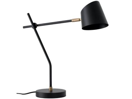 Černá kovová stolní lampa Somcasa Adame 47 cm