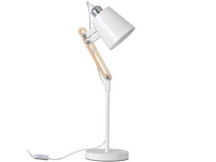 Bílá kovová stolní lampa Somcasa Antia 55 cm