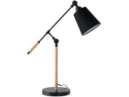 Černá kovová stolní lampa Somcasa Lizar 67 cm