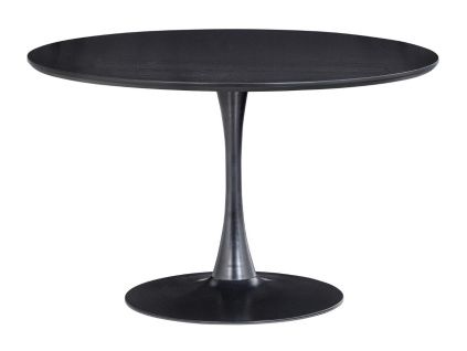 Černý kulatý jídelní stůl Somar 120 cm