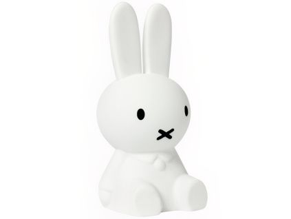 Bílá plastová dětská LED lampa Mr. Maria Miffy 11 cm