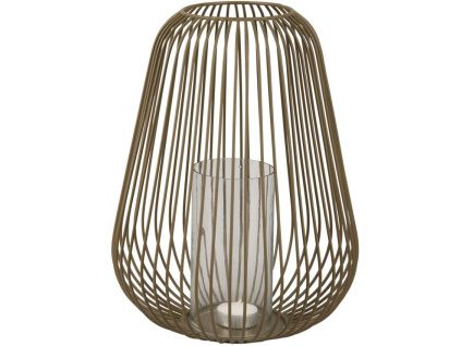 Zelený kovový svícen Andraste L 30 cm