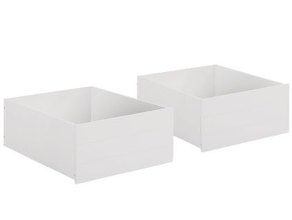 Set dvou bíle lakovaných zásuvek Marckeric Ulises 68 x 90 cm