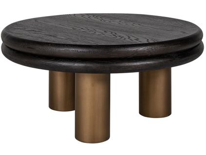 Dubový konferenční stolek Macaron 80 cm