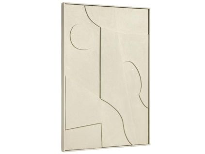 Béžový abstraktní obraz Kave Home Talin 60 x 90 cm