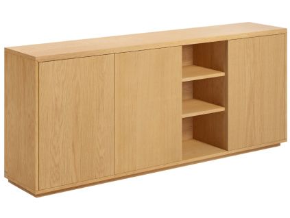 Dubová komoda Kave Home Abilen 180 x 36 cm