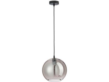 Šedé skleněné závěsné světlo J-Line Argia 25 cm
